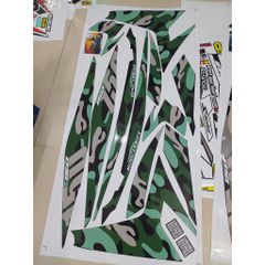 Tem Dán Exciter 150 Camo Xanh Đen Cao Cấp - Chống Nước Bền Bỉ, Phù Hợp Trang Trí Xe Máy, Bảo Hành Trọn Đời