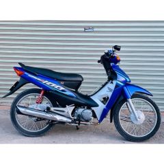 Tem Dán 3 Lớp Cao Cấp Wave 100 Đen Xanh - Decal Bóng Bền Màu Trang Trí Ô Tô, Xe Máy, Chống Nước, Bảo Hành Trọn Đời