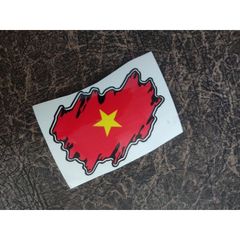 Decal Tem Sticker Lá Cờ Việt Nam - Tem Dán 3 Lớp Cao Cấp, Chống Nước, Bền Màu, Trang Trí Độc Đáo, Quà Tặng Ý Nghĩa