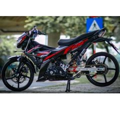 Tem Dán Xe Máy Suzuki Satria Raider Đỏ Đen - Chất Liệu Cao Cấp, Bảo Hành Trọn Đời, Chống Nước, Trang Trí Độc Đáo
