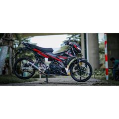 Tem Dán Xe Máy Suzuki Satria Raider Đỏ Đen - Chất Liệu Cao Cấp, Bảo Hành Trọn Đời, Chống Nước, Trang Trí Độc Đáo