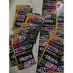 Tem Dán Logo Mini HRC MATRIS UMARACING - Decal 3 Lớp Chống Nước Bền, Trang Trí Ô Tô, Xe Máy, Xe Đạp