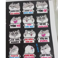 Sticker Decal Gấu Dâu - Tem Dán Vui Nhộn Chống Nước Chất Liệu Cao Cấp 20x30cm - Trang Trí Sáng Bóng