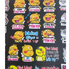 Sticker Decal Gấu Dâu - Tem Dán Vui Nhộn Chống Nước Chất Liệu Cao Cấp 20x30cm - Trang Trí Sáng Bóng
