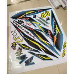 Tem Dán 3 Lớp Cao Cấp Cho Honda Sonic 150 - Xám Xi Măng, Chống Nước, Bảo Hành Trọn Đời, Tặng Logo Nghệ Thuật