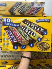 Gói Socola Tổng Hợp M&M Mars 30 Thanh 1.52kg - Hỗn Hợp 6 Vị Ngọt Ngào Thích Hợp Cho Dịp Lễ Hội