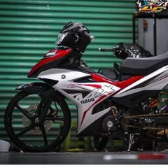 Tem Dán Exciter 150 - MX King 2019 Trắng Đỏ, 3 Lớp Cao Cấp Chống Nước, Thiết Kế Đẹp Mắt, Bảo Hành Trọn Đời Không Bay Màu