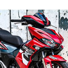 Tem Dán Cao Cấp RS150R HRC Đen - Decal Đỏ Nhám Cho Xe Winner X V3, Bảo Hành Trọn Đời, Chống Nước, Bền Bỉ, Trang Trí Xe Hơi