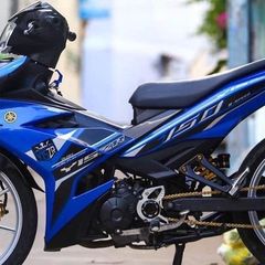 Tem Dán Trang Trí 3 Lớp Y15zr Xe Xanh GP - Chống Nước, Bảo Hành Trọn Đời, Chất Liệu Cao Cấp, Họa Tiết Đặc Sắc