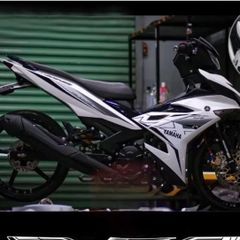 Tem Dán Exciter 150 Mx Mới Phối Trắng Đen - Decal 3 Lớp Chống Nước, Bảo Hành Trọn Đời, Trang Trí Xe Bền Bỉ