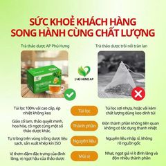 Trà Giảo Cổ Lam AP Phú Hưng - Hỗ Trợ Huyết Áp, Giảm Mỡ Máu & Phòng Ngừa Bệnh Tim Mạch - Thảo Mộc Tự Nhiên 75g