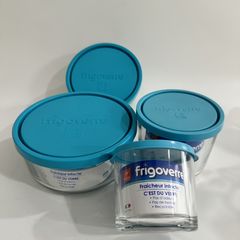 Hộp Thủy Tinh Tròn Cao Frigoverre 350ml - 700ml | Giải Pháp Bảo Quản Thực Phẩm Tươi Ngon, Made in Italy