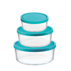 Hộp Thủy Tinh Tròn Bormioli Frigoverre 300ml, 650ml, 1.25L - Lưu Trữ Thực Phẩm An Toàn, Đẹp Mắt, Không Chứa BPA, Dùng Trong Tủ Lạnh và Lò Vi Sóng