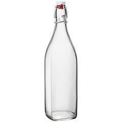 Chai Thủy Tinh Vuông Bormioli Rocco 125ml-1L – Nắp Cài Kín Hơi Cao Cấp Ý – Dụng Cụ Bảo Quản Thực Phẩm Tiện Lợi Cho Gian Bếp