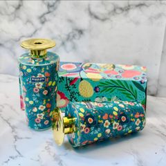 Chai Tinh Dầu Khuếch Mùi Hương Hoa Magrace Paris - Bình Sứ Đẹp, 500ml, Hương Bạch Trà và Hoa Hồng, Kèm 3 Thanh Khuếch Mùi