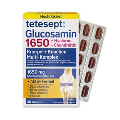 Bổ xương khớp Tetesept Glucosamin 1650mg Đức 40 viên