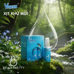 Xịt Khử Mùi Vfresh - Xịt Khử Mùi Nam Nữ Hương Nước Hoa Thiên Nhiên, Giải Pháp Toàn Diện Cho Cơ Thể Sạch Sẽ, Thơm Mát Suốt Ngày