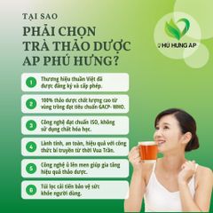 Trà Giảo Cổ Lam Phú Hưng AP - Hỗ Trợ Ổn Định Huyết Áp, Giảm Mỡ Máu, Phòng Ngừa Bệnh Tim Mạch, Giải Khát Tự Nhiên
