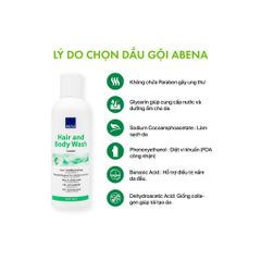 Dầu Gội Khô Tắm Khô Abena 2 Trong 1 200ml - Sản Phẩm An Toàn Từ Đan Mạch, Không Cần Nước, Dịu Nhẹ Cho Da Nhạy Cảm