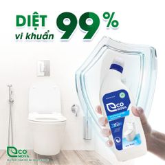 Nước Tẩy Rửa Nhà Vệ Sinh Econova Không Mùi Hóa Chất - Chai 0.9kg Xuất Xứ Ý - Dễ Dàng Làm Sạch Bồn Cầu và Sàn Gạch