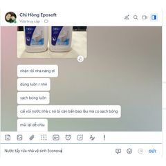 Nước Tẩy Rửa Nhà Vệ Sinh Econova Không Mùi Hóa Chất - Chai 0.9kg Xuất Xứ Ý - Dễ Dàng Làm Sạch Bồn Cầu và Sàn Gạch