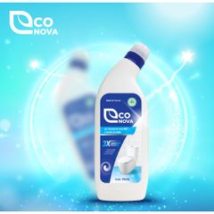 Nước Tẩy Rửa Nhà Vệ Sinh Econova Không Mùi Hóa Chất - Chai 0.9kg Xuất Xứ Ý - Dễ Dàng Làm Sạch Bồn Cầu và Sàn Gạch