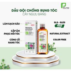 Dầu Gội Chống Rụng Tóc & Kích Mọc Tóc Elfa Pharm - Bộ Dầu Gội Xả và Serum Từ Cây Ngưu Bàng, Xuất Xứ Ba Lan
