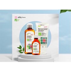 Dầu Gội Chống Rụng Tóc & Kích Mọc Tóc Elfa Pharm - Bộ Dầu Gội Xả và Serum Từ Cây Ngưu Bàng, Xuất Xứ Ba Lan