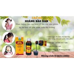 Cao ho Hoàng Bảo Đan 100ml - Hỗ trợ giảm ho, long đờm, bổ phế cho trẻ em và gia đình, tăng cường sức khỏe đường hô hấp
