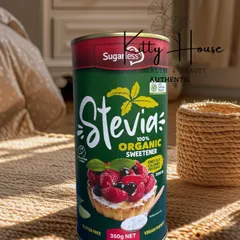 Đường cỏ ngọt hữu cơ Stevia 350g - Chất làm ngọt tự nhiên không đường, ít calo, phù hợp cho người ăn kiêng và kiểm soát đường