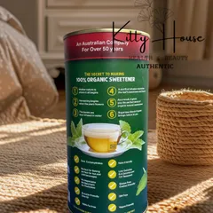 Đường cỏ ngọt hữu cơ Stevia 350g - Chất làm ngọt tự nhiên không đường, ít calo, phù hợp cho người ăn kiêng và kiểm soát đường