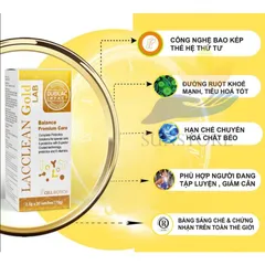 Men vi sinh Lacclean Gold Cell Biotech Hàn Quốc - Hỗ trợ tiêu hóa, bổ sung lợi khuẩn, 30 gói x 2.5g, cho trẻ em và người lớn