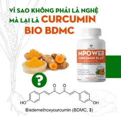 Viên Uống Nghệ Mpower Curcumin Plus - Hỗ Trợ Tiêu Hóa, Làm Lành Vết Thương, Chống Oxy Hóa Từ Canada - Tăng Cường Miễn Dịch, Giảm Viêm