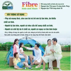 Thực Phẩm Bổ Sung Chất Xơ Tinh Fibre Kids and Mum - Giúp Nhuận Tràng, Tăng Cường Tiêu Hóa, Giảm Nguy Cơ Táo Bón cho Trẻ Em và Người Lớn