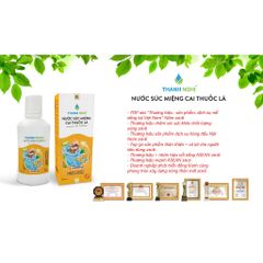 Nước Súc Miệng Cai Thuốc Lá Thanh Nghị 250ml - Giúp Thơm Miệng, Trắng Răng, Ức Chế Cảm Giác Thèm Thuốc An Toàn, Hiệu Quả