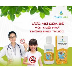 Nước Súc Miệng Cai Thuốc Lá Thanh Nghị 250ml - Giúp Thơm Miệng, Trắng Răng, Ức Chế Cảm Giác Thèm Thuốc An Toàn, Hiệu Quả