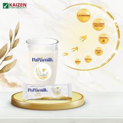 Sữa PaPamilk Gold hỗ trợ loãng xương và hồi phục sức khỏe chứa Tổ Yến (3 in 1) - Hộp 24 gói 32g hữu ích cho người lớn tuổi