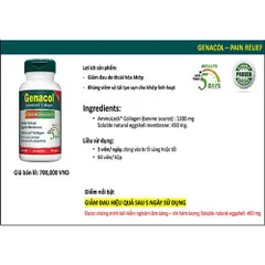Viên Uống Xương Khớp Genacol - Giảm Đau, Tái Tạo Sụn Khớp, Bảo Vệ Khớp, Tăng Cường Linh Hoạt - 90 Viên Canada