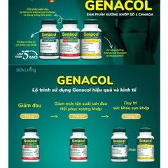 Viên Uống Xương Khớp Genacol - Giảm Đau, Tái Tạo Sụn Khớp, Bảo Vệ Khớp, Tăng Cường Linh Hoạt - 90 Viên Canada