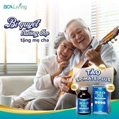 Viên uống Tảo Xoắn Spirulina Spimate Plus 1,200 viên - Hỗ trợ sức khỏe, tăng cường sức đề kháng từ Nhật Bản - Chính hãng
