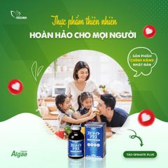 Viên uống Tảo Xoắn Spirulina Spimate Plus 1,200 viên - Hỗ trợ sức khỏe, tăng cường sức đề kháng từ Nhật Bản - Chính hãng