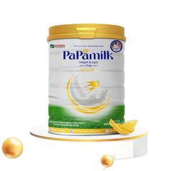 Sữa Non Papamilk Height & Gain 24H chứa Tổ Yến - Tăng Cân và Chiều Cao Cho Trẻ 1-19 tuổi - Hộp 14 Gói 28g, Lon 830g