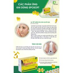 Viên uống Eposoft 30 viên - Cân bằng nội tiết tố, cải thiện sắc tố da, giảm đau bụng kinh và hỗ trợ tiền mãn kinh cho phụ nữ.