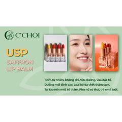 Son Dưỡng Saffron C’Choi - Tinh Dầu Hoa Nghệ Tây Giúp Môi Căng Mọng, Dưỡng Ẩm, Trị Thâm, An Toàn Cho Mọi Đối Tượng