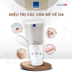 Kem chống hăm tã Abena Zinc Ointment 100ml - Sản phẩm bảo vệ da nhạy cảm, nhập khẩu Đan Mạch, chống hăm và làm lành vết thương cho trẻ em.