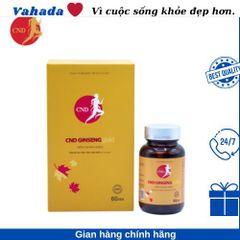 Viên Uống Nhân Sâm CND GINSENG GOLD Canada - Tăng Cường Sức Khỏe, Đề Kháng, Giảm Mệt Mỏi, Tỉnh Tảo, 60 Viên 500mg