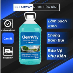 Nước rửa kính ô tô ClearWay by VKINNO 5L – An toàn không Methanol, thân thiện môi trường, hiệu quả cao, hương chanh sả tự nhiên