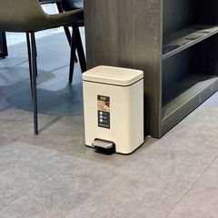 Thùng Rác Chống Bám Vân Tay Eko Madison EK9361 - Thùng Rác 6L Inox Đẹp, Nắp Đóng Êm, Dùng Trong Nhà, Văn Phòng, Phòng Tắm, Spa
