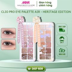 Bảng Phấn Mắt Clio Pro Eye Palette Air 2025 - 12 Ô Đa Năng Kỷ Niệm Văn Hóa Hàn Quốc - Makeup Đẹp & Dễ Tán