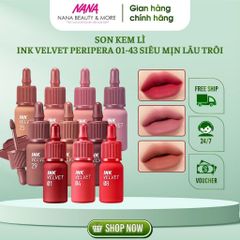 Son Kem Mịn Lì Peripera Ink Velvet 4g - Son Môi Matte Lâu Trôi, Đẹp Tự Nhiên, Phù Hợp Mọi Dịp